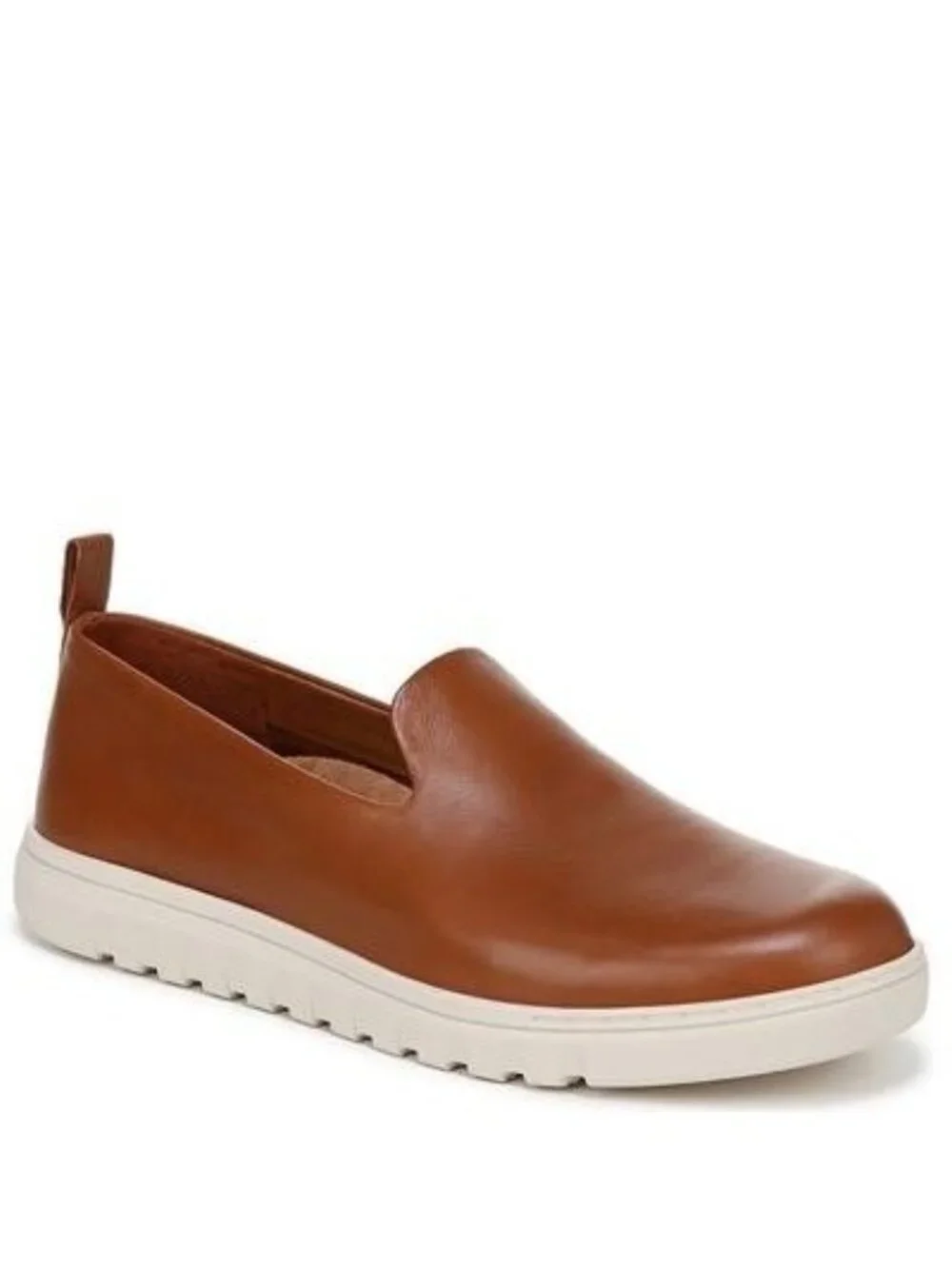 Vionic Uptown Willa Supportive Sneaker Tan Leather Slip On Women 12 Loafer